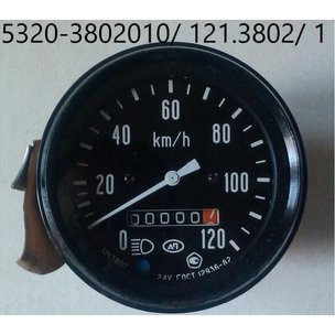 Спидометр МАЗ, КамАЗ, КрАЗ, (под датчик МЭ-307) (аналог 5320-3802010 / 1211-3802 ) 121.3802